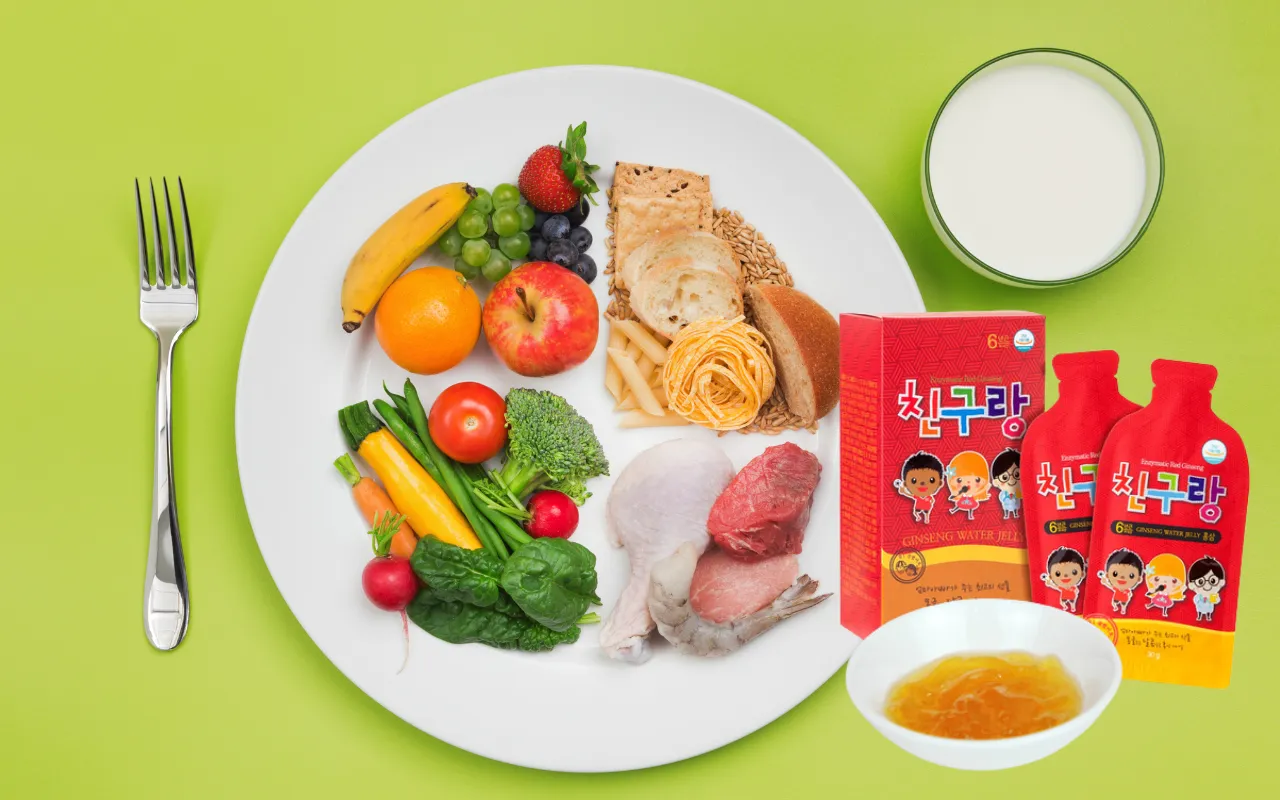 Kết hợp Thạch Hồng Sâm Chingurang với chế độ dinh dưỡng hàng ngày cho trẻ 3 Chế độ dinh dưỡng hàng ngày cân bằng