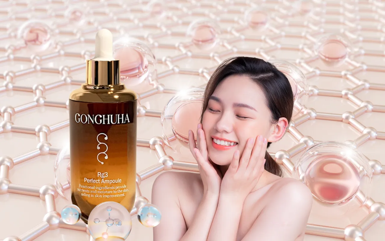 GONGHUHA Rg3 Perfect Ampoule: Bí Quyết Làn Da "Glass Skin" Của Phụ Nữ Hàn
