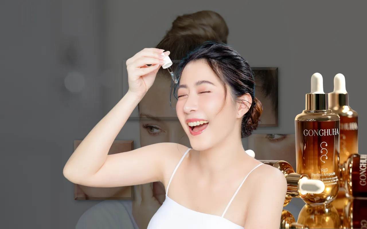 Giải Pháp Toàn Diện Cho Da Xỉn Màu, Nám Sạm Với GONGHUHA Rg3 Perfect Ampoule