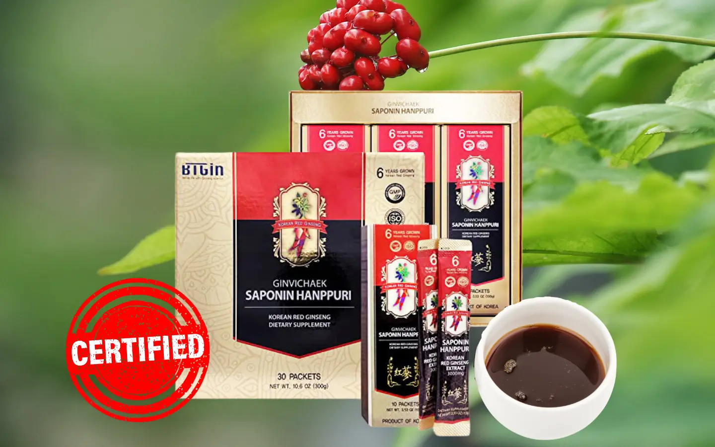 Cách nhận biết Hồng Sâm SAPONIN HANPPURI (EU) chính hãng để tránh "tiền mất tật mang" 1 Nhận biết Hồng Sâm SAPONIN HANPPURI (EU) chất lượng