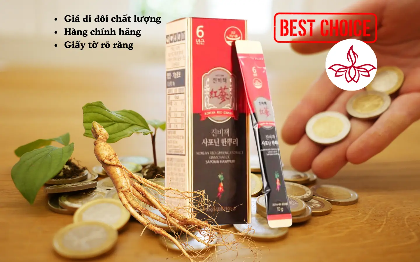 Cách nhận biết Hồng Sâm SAPONIN HANPPURI (EU) chính hãng để tránh "tiền mất tật mang" 3 Nhận biết Hồng Sâm SAPONIN HANPPURI (EU) với KIV cung cấp hàng chính hãng