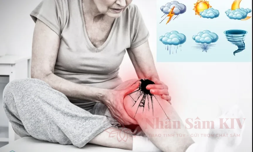 Đau nhức xương khớp khi thay đổi thời tiết