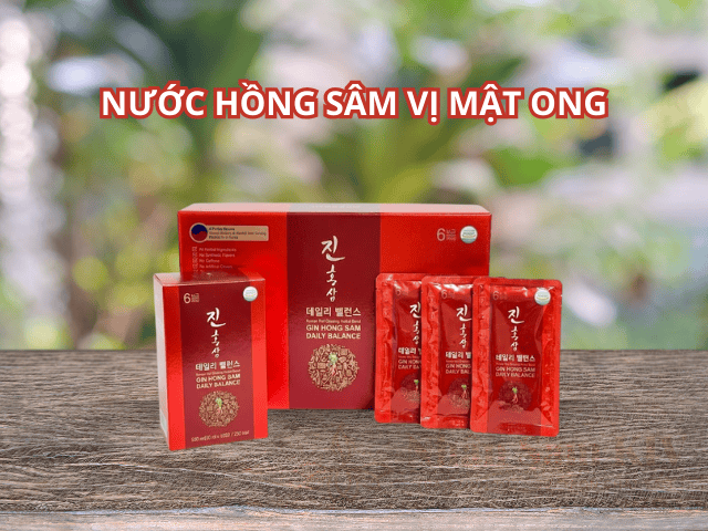Nước hồng sâm vị mật ong Gin Hồng Sâm Daily Balance chính là điểm cân bằng hoàn hảo