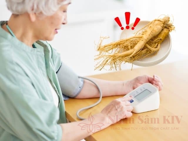 Người cao huyết áp không nên dùng sâm